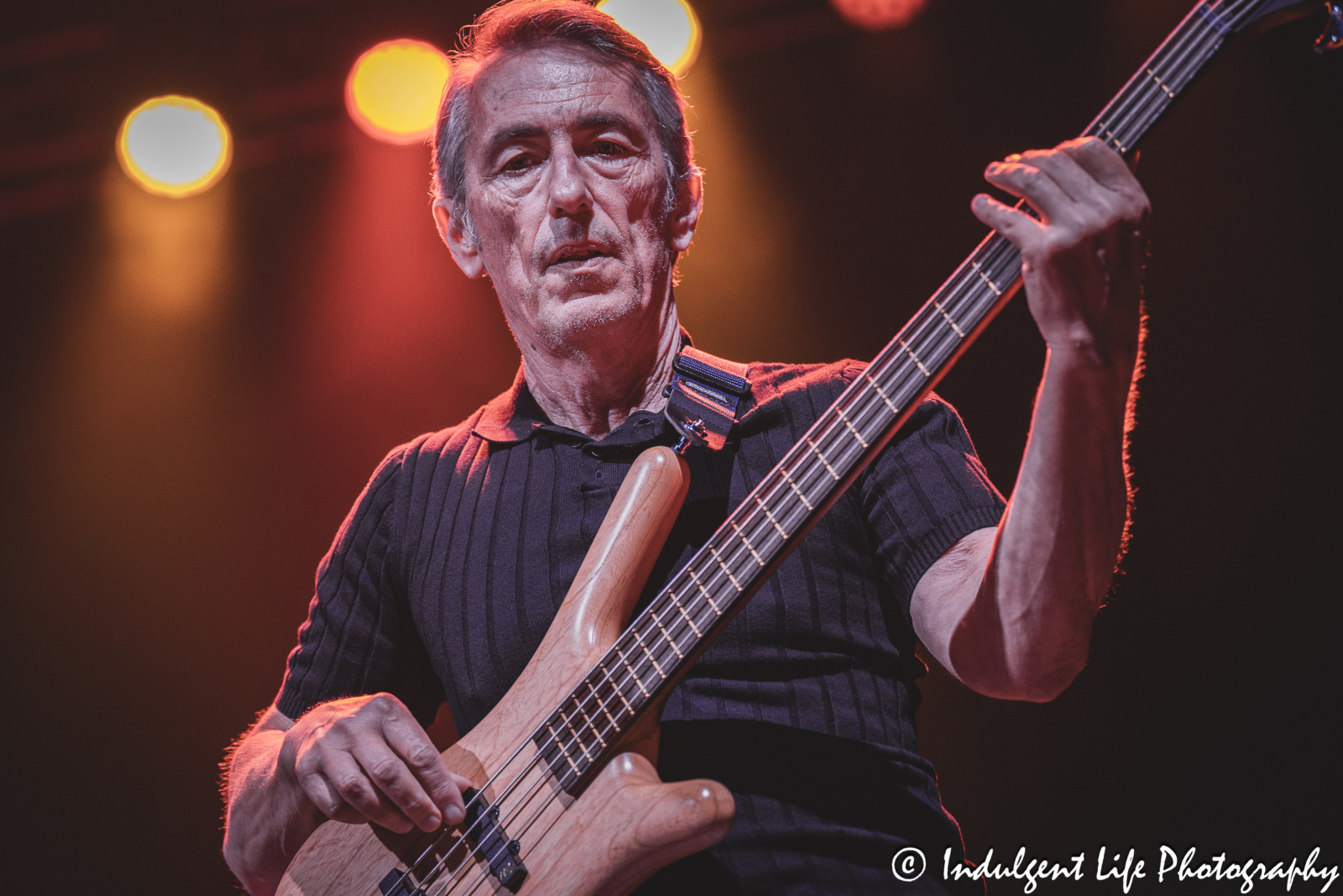 Bass guitarist Les Nemes performing live in concert at Uptown Theater in August 25, 2024.