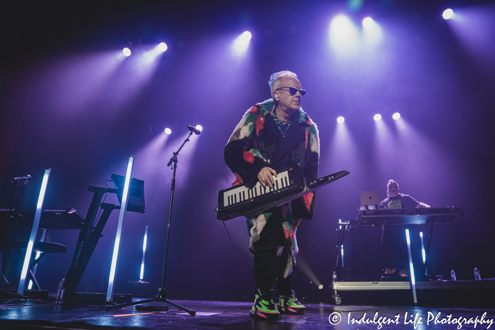 Howard Jones opening his performance with "Pearl in the Shell" at Uptown Theater in Kansas City, MO on August 25, 2024.