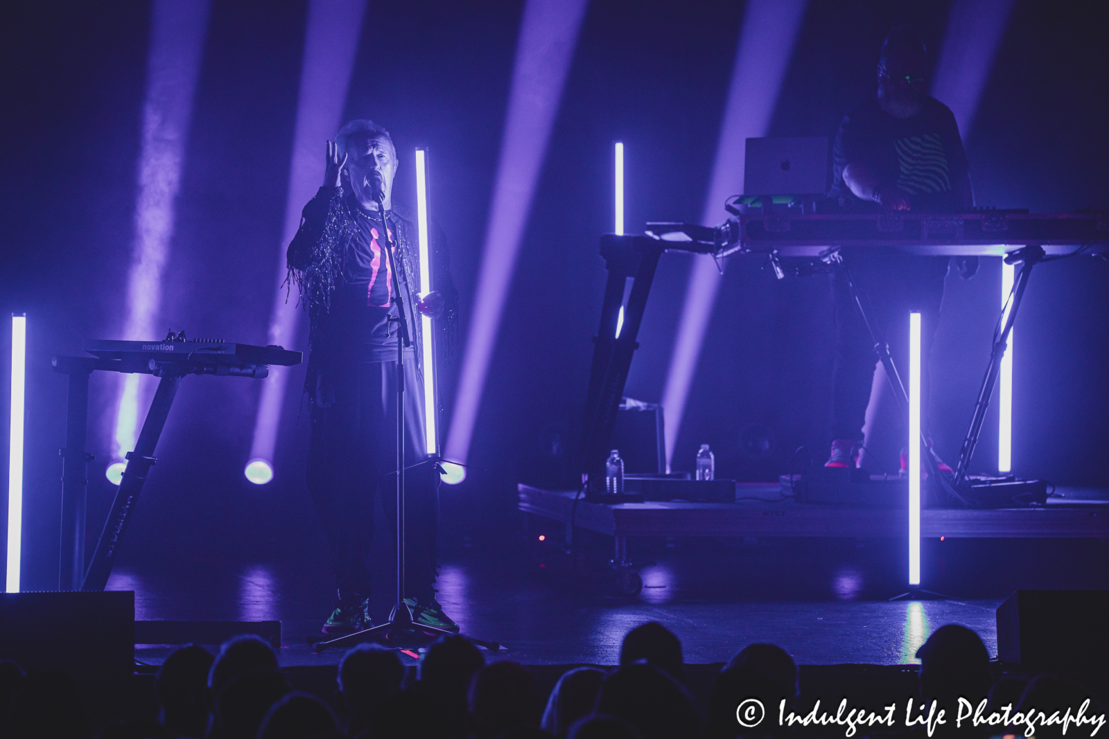 Howard Jones performing "What Is Love?" with bandmate Robbie Bronnimann at Uptown Theater in Kansas City, MO on August 25, 2024.