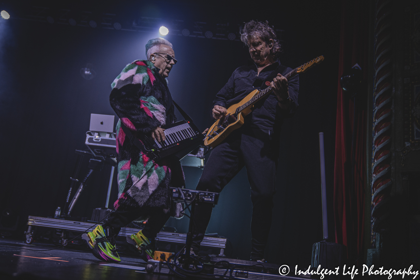 Howard Jones performing with bandmate Robin Boult at Uptown Theater in Kansas City, MO on August 25, 2024.