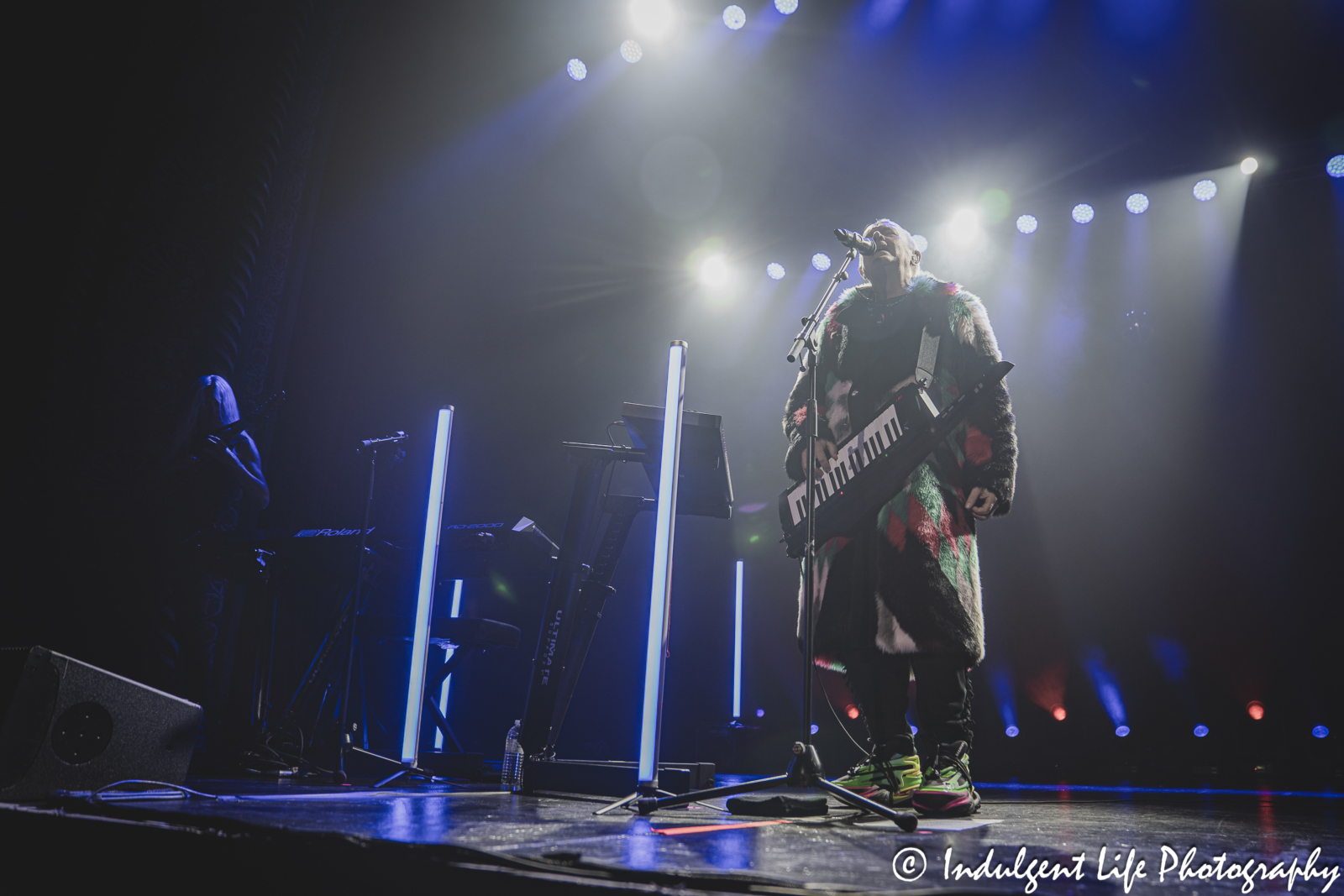 Howard Jones and bandmate Nick Beggs performing together at Uptown Theater in Kansas City, MO on August 25, 2024.