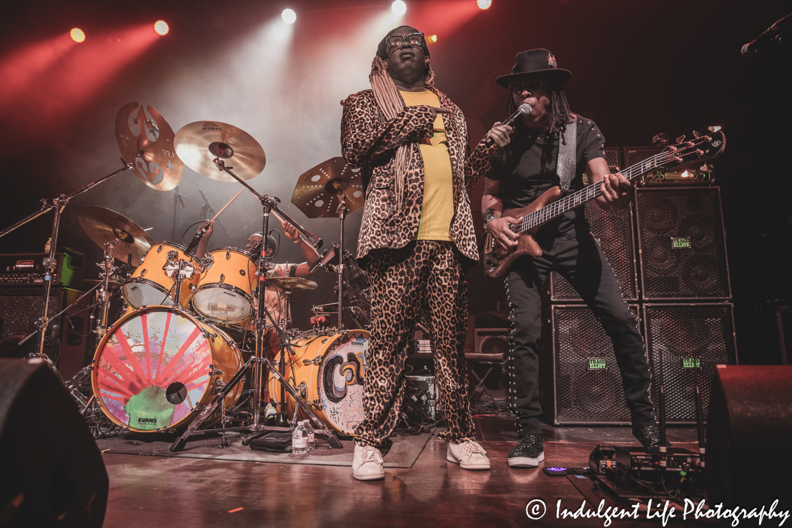 Living Colour members Corey Glover, Doug Wimbish and Will Calhoun performing together at VooDoo Lounge inside of Harrah's Hotel & Casino in North Kansas City, MO on September 1, 2024.