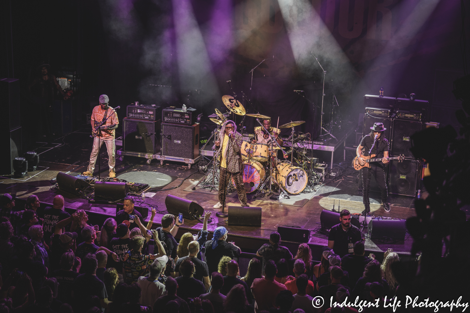 Living Colour live concert performance at VooDoo Lounge inside of Harrah's Hotel & Casino in North Kansas City, MO on September 1, 2024.