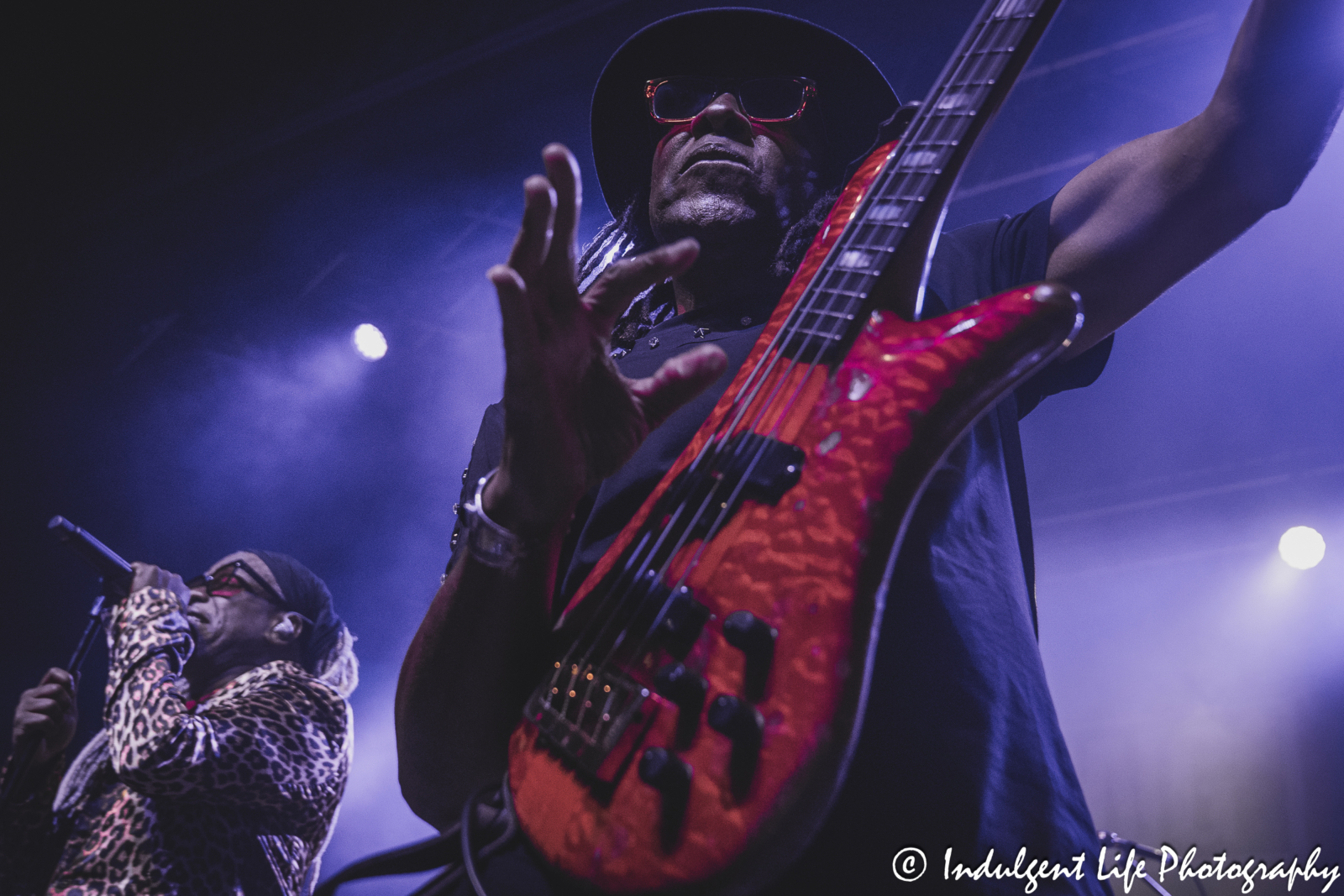 Living Colour bass guitarist Doug Wimbish performing live at VooDoo Lounge inside of Harrah's Hotel & Casino in North Kansas City, MO on September 1, 2024.