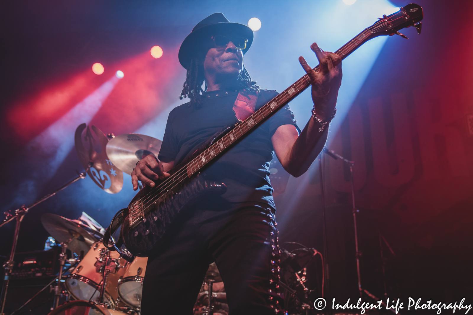 Bass guitarist Doug Wimbish of Living Colour live in concert at VooDoo Lounge inside of Harrah's Hotel & Casino in North Kansas City, MO on September 1, 2024.