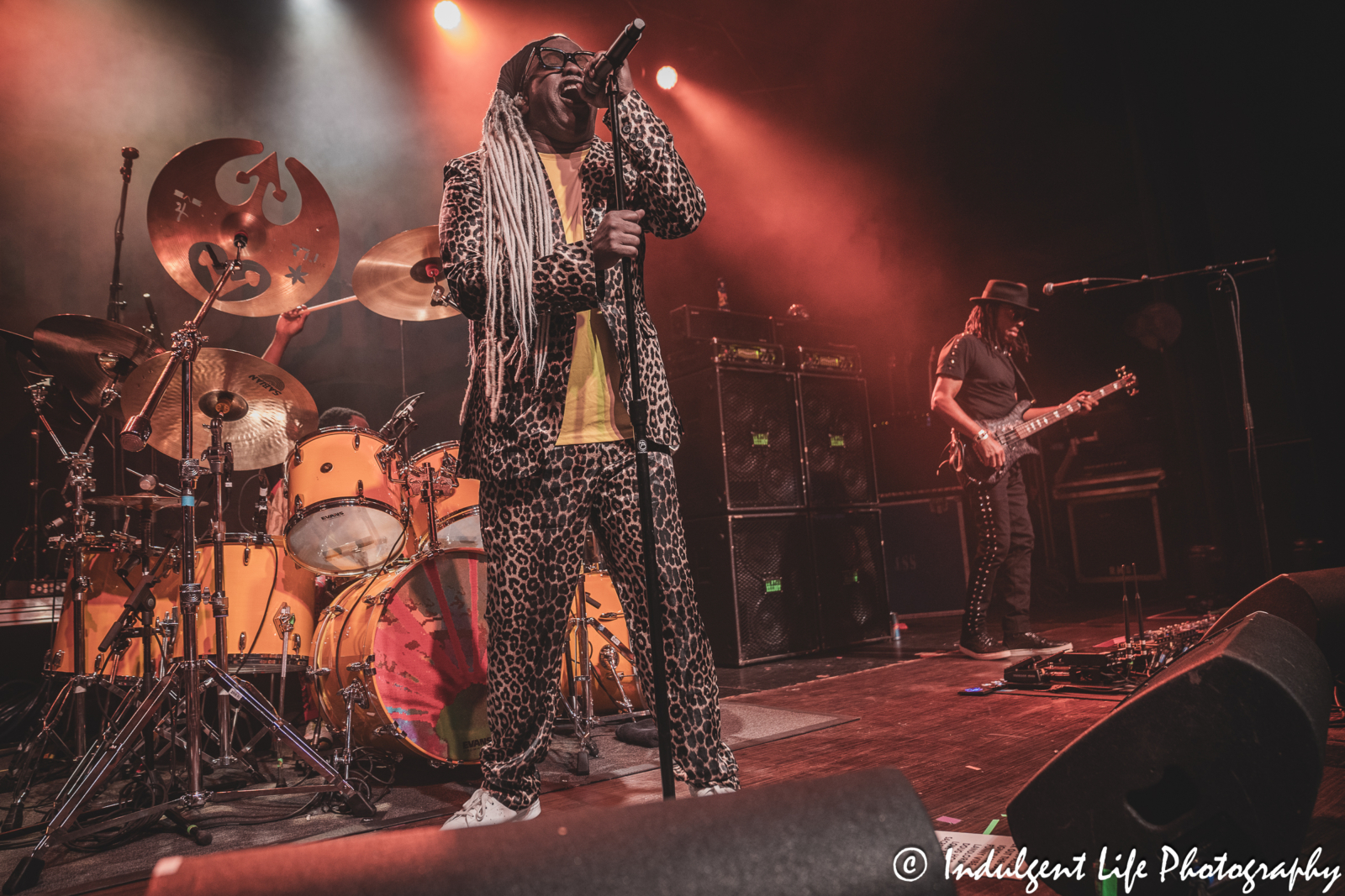 Living Colour members Corey Glover and Doug Wimbish performing together at VooDoo Lounge inside of Harrah's Hotel & Casino in North Kansas City, MO on September 1, 2024.