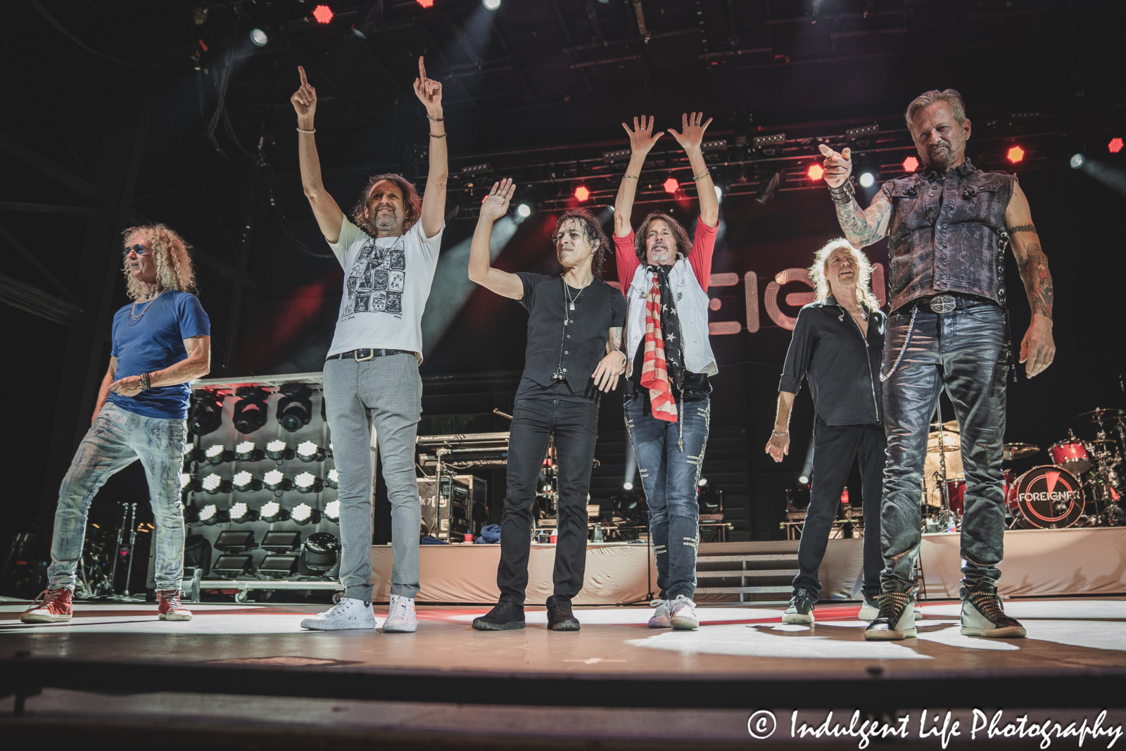 Foreigner saying goodbye to fans at Azura Amphitheater in Bonner Springs, KS on October 5, 2024.