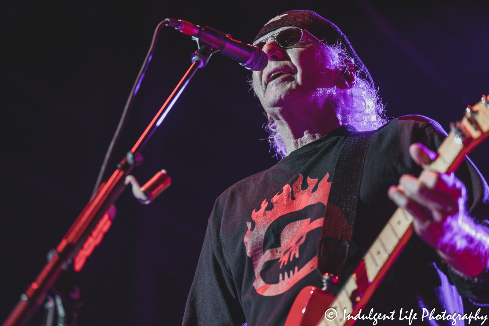 Loverboy guitarist Paul Dean performing "Lucky Ones" at Azura Amphitheater in Bonner Springs, KS on October 5, 2024.