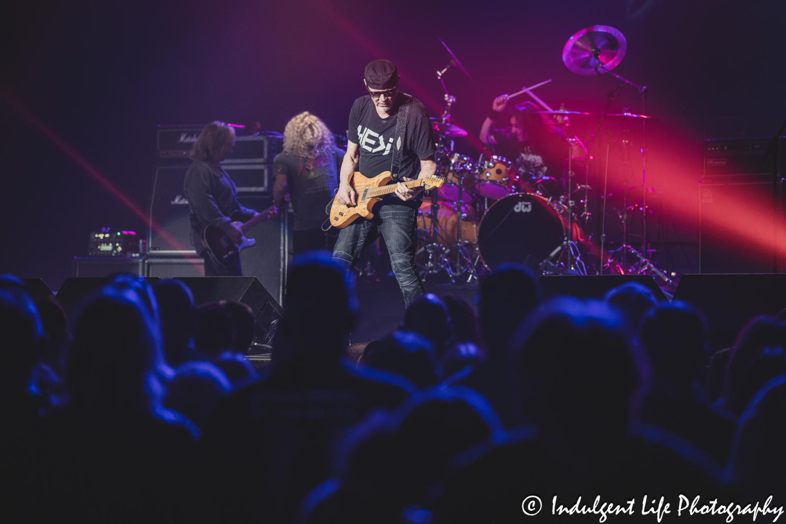 Great White founding member and guitarist Mark Kendall of Great White live in concert at Ameristar Casino's Star Pavilion in Kansas City, MO on October 19, 2024.