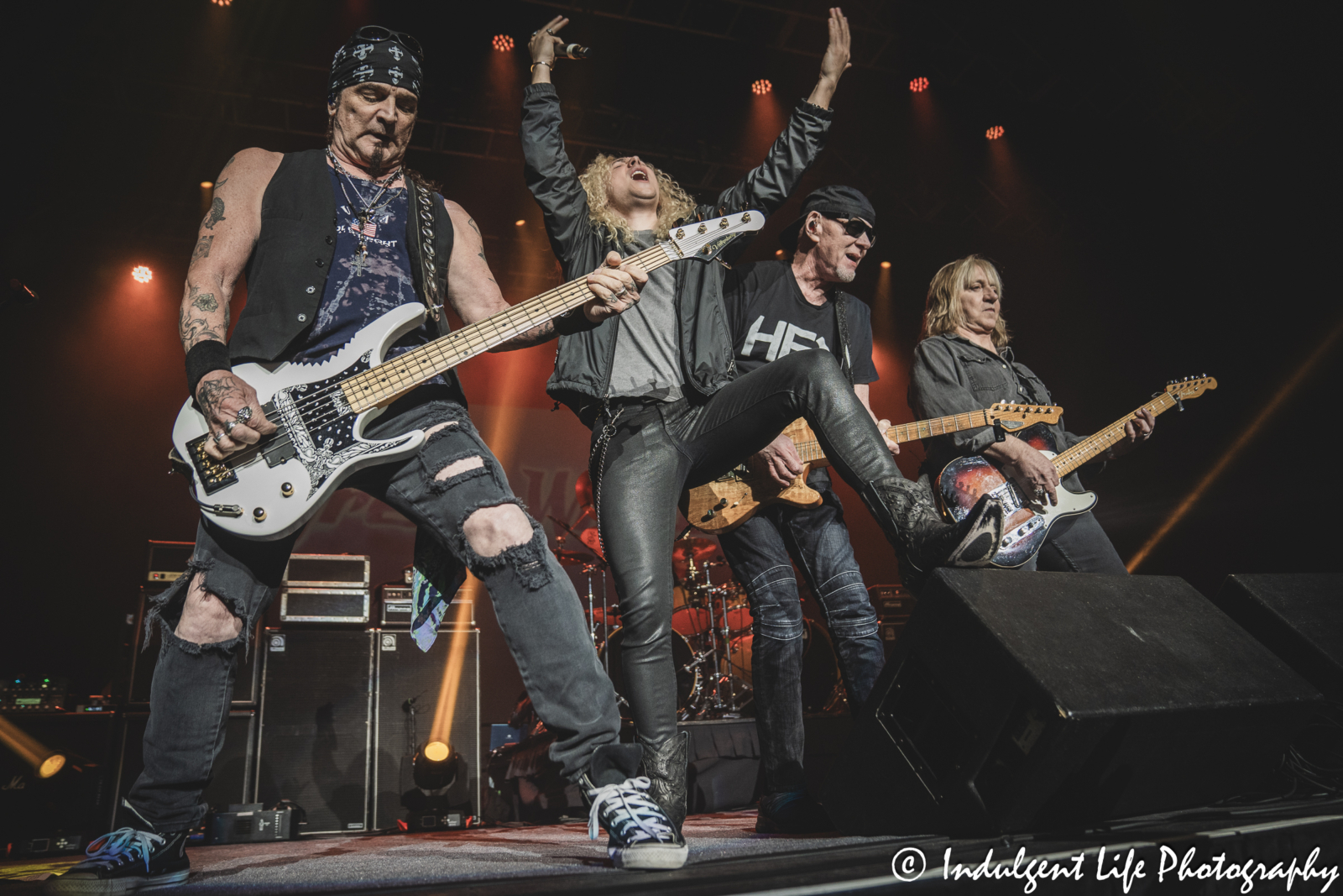 Great White performing live at Star Pavilion inside of Ameristar Casino in Kansas City, MO on October 19, 2024.