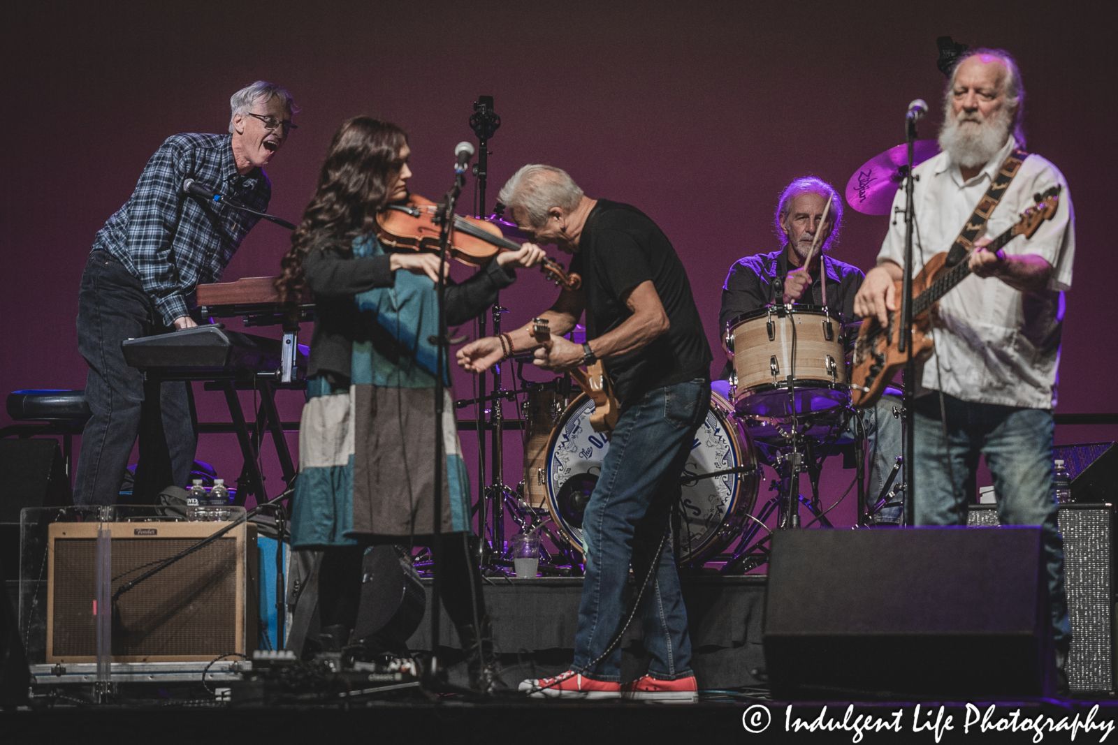 Keyboard player Kelly Brown and drummer Ron Gremp of The Ozark Mountain Daredevils performing together at Ameristar Casino in Kansas City, MO on November 8, 2024.