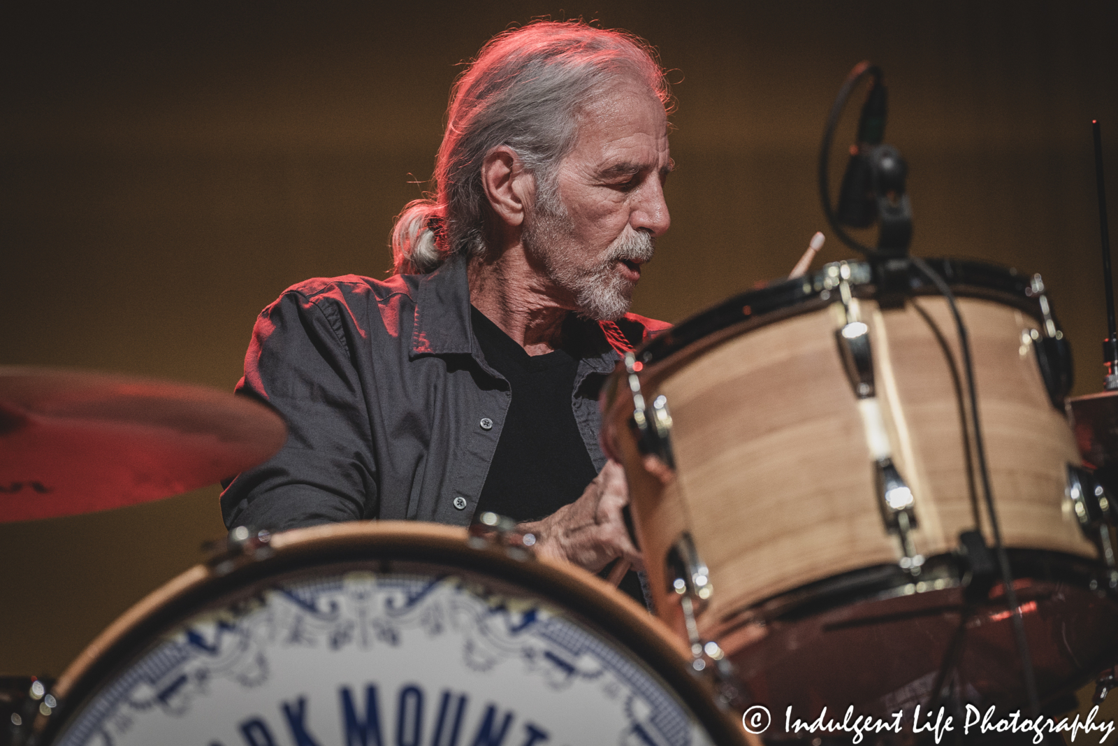 The Ozark Mountain Daredevils drummer Ron Gremp live in concert at Ameristar Casino's Star Pavilion in Kansas City, MO on November 8, 2024.