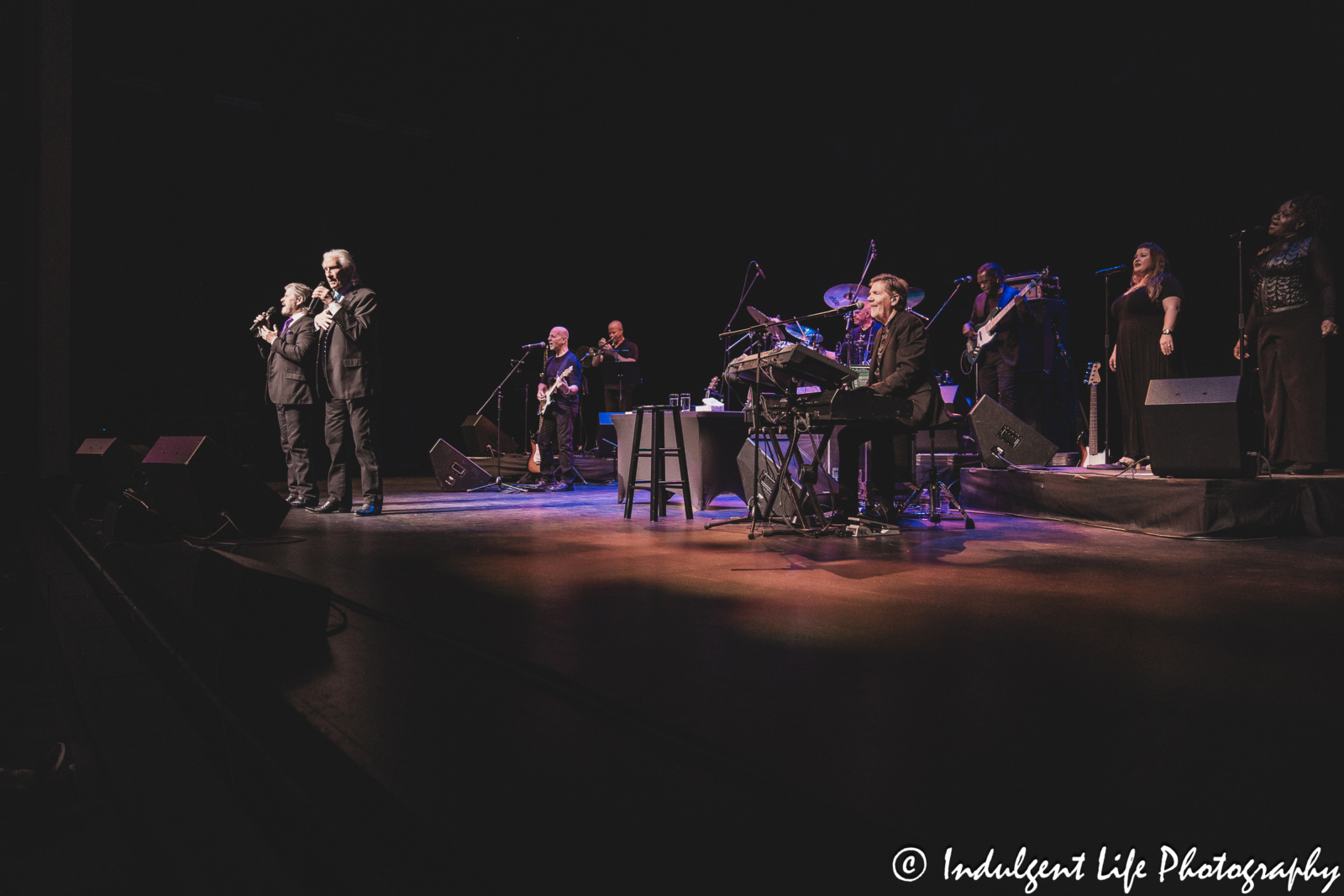 The Righteous Brothers and band live in concert at Kauffman Center for the Performing Arts in downtown Kansas City, MO on September 14, 2024.