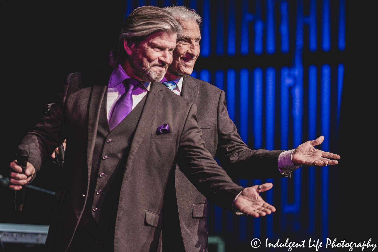 The Righteous Brothers performing at Muriel Kauffman Theatre inside of Kauffman Center for the Performing Arts in downtown Kansas City, MO on September 14, 2024.