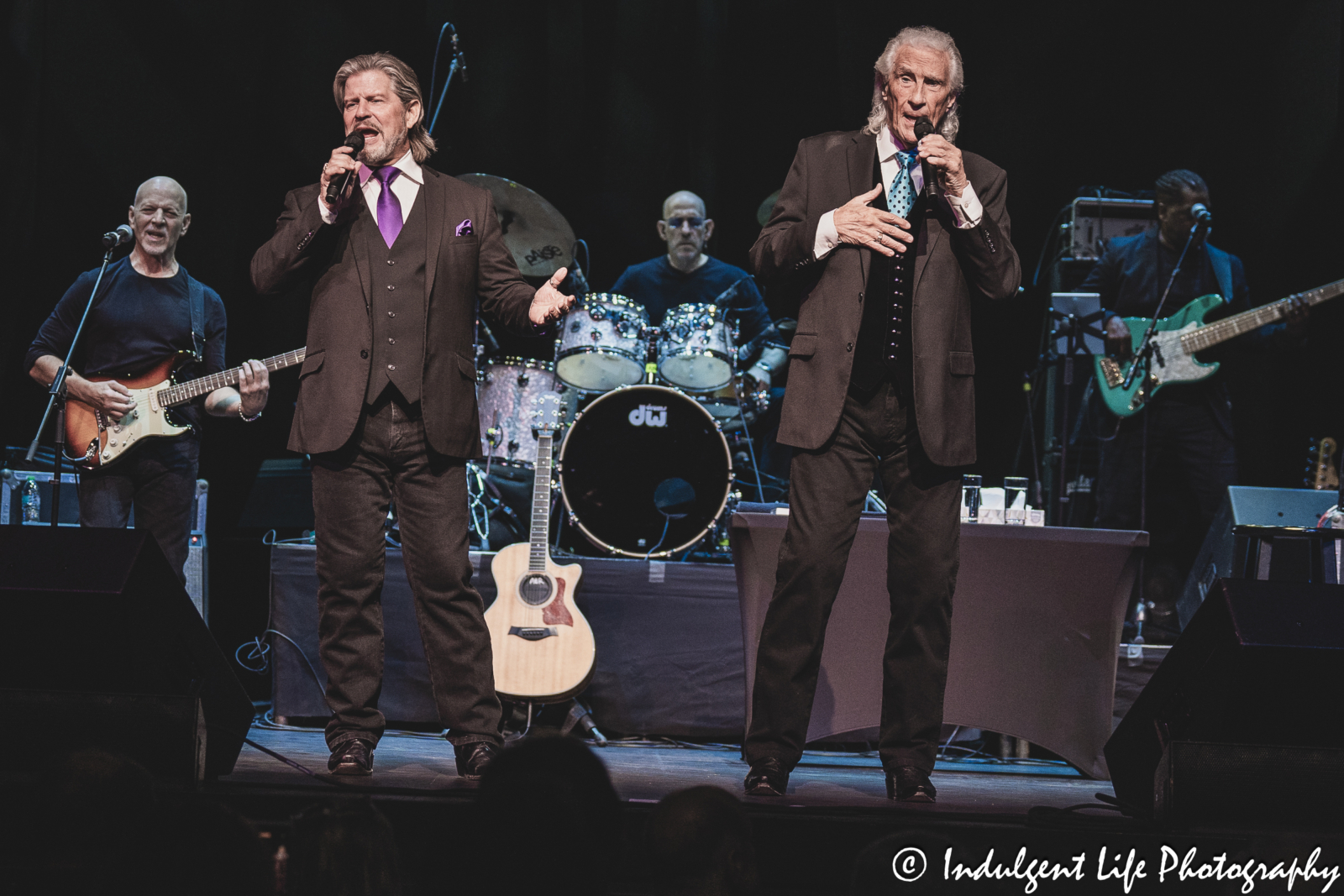 The Righteous Brothers live in concert with bandmates Russ Letizia, Jess Gopen and Aja Wilson at Kauffman Center for the Performing Arts in downtown Kansas City, MO on September 14, 2024.