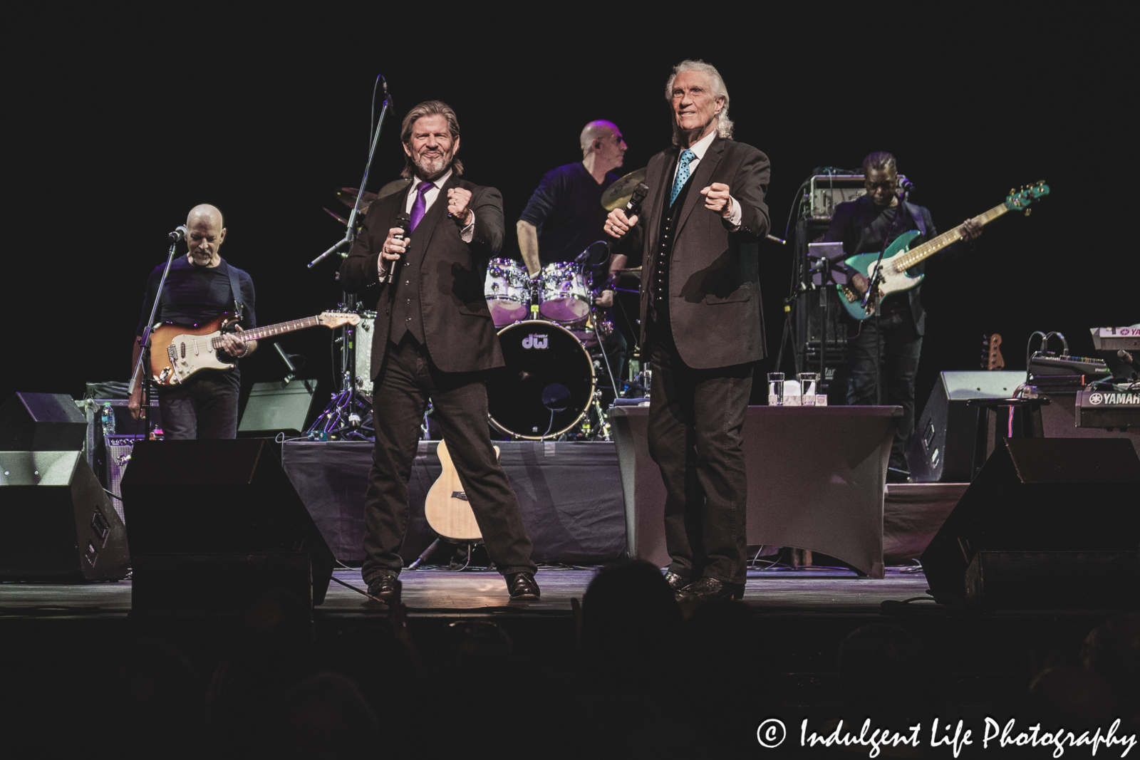 The Righteous Brothers performing with bandmates Russ Letizia, Jess Gopen and Aja Wilson at Kauffman Center for the Performing Arts in downtown Kansas City, MO on September 14, 2024.