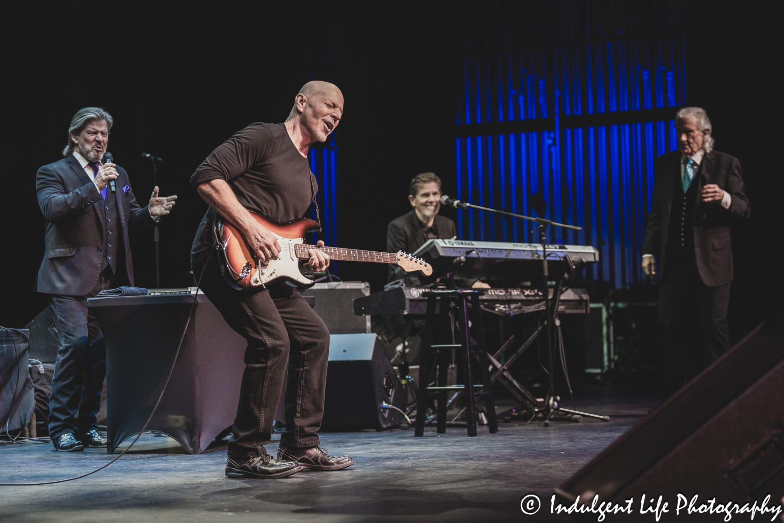 Guitar player Russ Letizia and keyboardist Tim Lee of The Righteous Brothers performing together at Kauffman Center for the Performing Arts in downtown Kansas City, MO on September 14, 2024.