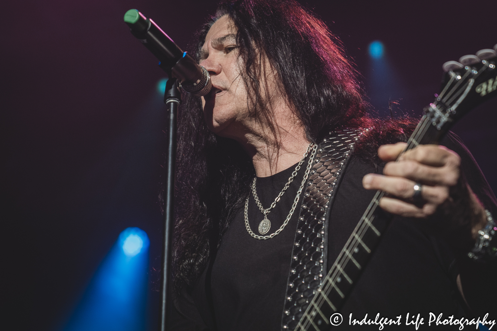 Frontman Mark Slaughter live in concert at Star Pavilion inside of Ameristar Casino in Kansas City, MO on October 19, 2024.