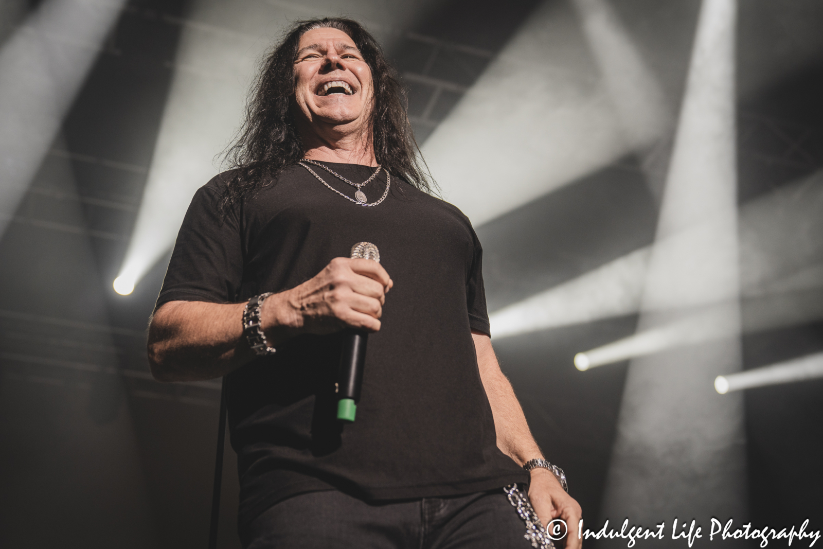 Frontman Mark Slaughter performing live at Star Pavilion inside of Ameristar Casino in Kansas City, MO on October 19, 2024.