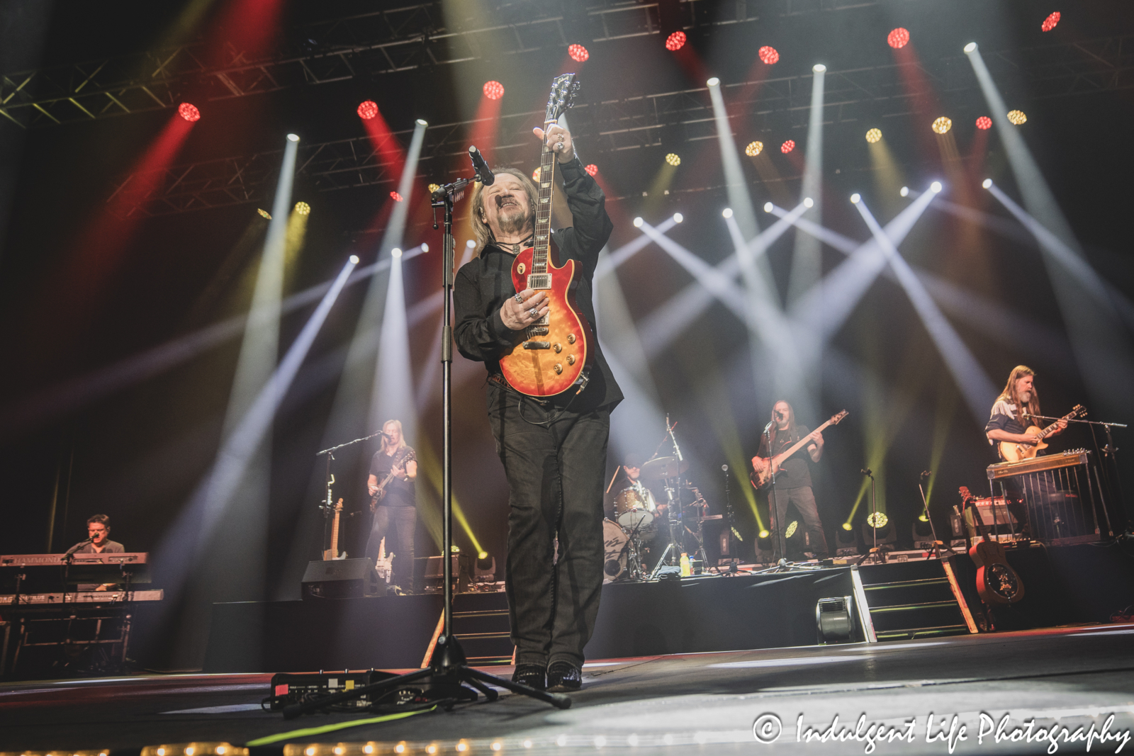 Travis Tritt and his band live in concert at Ameristar Casino's Star Pavilion in Kansas City, MO on October 26, 2024.