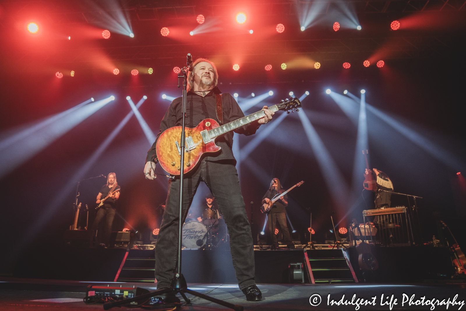 Travis Tritt and his band performing live at Star Pavilion inside of Ameristar Casino in Kansas City, MO on October 26, 2024.